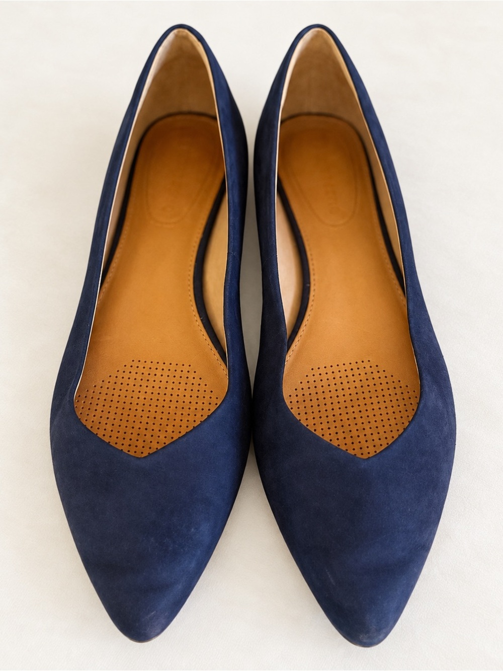 Corso Como Navy Pointed Toe Ballet Flats Women’s 10M